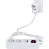 REV MULTIPLE SOCKET OUTLET 3+1-FOLD 5M + SWITCH WHITE 0012395114 WS
