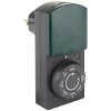 REV TIMER WITH DIMMER AND COUNTDOWN FUNCTION IP44 BLACK/GREEN