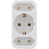 REV TRANSITION PLUG 2-FOLD + 1 SAFETY CONTACT WHITE 0512735777 WS