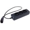 NATEC NSP-0517 EXTREME MEDIA POWER STRIP 3 SOCKETS FOR UPS SYSTEM (IEC CONNECTOR) BLACK