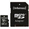 INTENSO 3433490 64GB MICRO SDXC UHS-I PROFESSIONAL CLASS 10 + ADAPTER