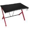 NITRO CONCEPTS D12 GAMING DESK BLACK/RED 116 X 75 X 76 CM