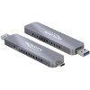 DELOCK 42616 EXTERNAL ENCLOSURE FOR M.2 NVME PCIE SSD WITH USB TYPE-C AND TYPE-A MALE