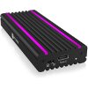 RAIDSONIC ICY BOX IB-1824ML-C31 USB TYPE-C ENCLOSURE FOR M.2 NVME SSD - RGB ILLUMINATED