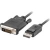 LANBERG CABLE DISPLAYPORT (M) DUAL LINK V1.2 - DVI-D (M) (24+1) 3M BLACK