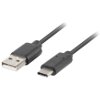 LANBERG CABLE USB 2.0 TYPE-C(M) - A(M) 0.5M BLACK