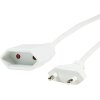 LOGILINK CP126 POWER CORD EXTENSION EURO CEE 7/16 PLUG TO SOCKET 2M WHITE