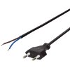 LOGILINK CP137 POWER CORD EURO PLUG (TYP C CEE 7/16) TO OPEN WIRE WITH CRIMP BARRE 1.5M BLACK
