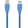 NEDIS CCGP61010BU20 USB 3.0 CABLE A MALE - A FEMALE 2M BLUE