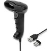 QOLTEC WIRELESS LASER BARCODE SCANNER 1D 2D BLACK