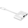 4SMARTS 3IN1 HUB LIGHTNING TO ETHERNET, USB TYPE-A AND LIGHTNING WHITE