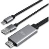 4SMARTS USB TYPE-C TO HDMI CABLE 1.8M INCL. CHARGING FUNCTION BLACK