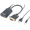 CABLEXPERT A-VGA-HDMI-01 VGA TO HDMI ADAPTER CABLE 0.15M BLACK