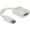 DELOCK 61766 ADAPTER DISPLAYPORT 1.2 MALE > VGA FEMALE PASSIVE WHITE