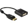 DELOCK 62599 ADAPTER DISPLAYPORT 1.2 MALE > DVI FEMALE 4K ACTIVE BLACK