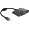 DELOCK 65553 ADAPTER MINI DISPLAYPORT MALE > HDMI / VGA FEMALE BLACK