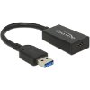 DELOCK 65698 CONVERTER USB 3.1 GEN 2 TYPE-A MALE > USB TYPE-C FEMALE ACTIVE BLACK 15 CM