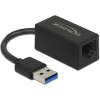 DELOCK 65903 ADAPTER SUPERSPEED USB TYPE-A MALE > GIGABIT LAN COMPACT BLACK