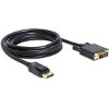 DELOCK 82591 CABLE DISPLAYPORT 1.2 MALE > DVI 24+1 MALE PASSIVE 2 M BLACK