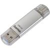 HAMA 124161 C-LAETA FLASH PEN 16GB USB 3.1/USB3.0 TYPE-C SILVER
