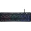 GEMBIRD KB-UML-02 RAINBOW BACKLIGHT MULTIMEDIA KEYBOARD, BLACK, US LAYOUT