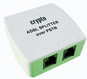 CRYPTO ADSL SPLITTER OVER PSTN