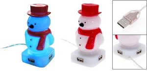 USB HUB 7COLOR SNOWMAN