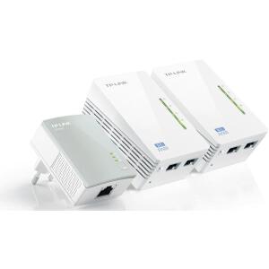 TP-LINK TL-WPA4220T KIT 300MBPS AV500 WIFI POWERLINE EXTENDER 3-PACK KIT