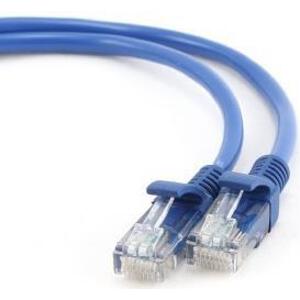 CABLEXPERT PP12-0.25M/B BLUE PATCH CORD CAT.5E MOLDED STRAIN RELIEF 50U PLUGS 0.25M