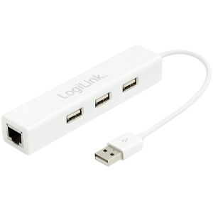 LOGILINK UA0174A USB 2.0 TO FAST ETHERNET ADAPTER WITH 3-PORT USB HUB