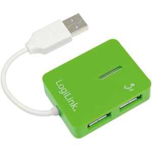 LOGILINK UA0138 SMILE USB 2.0 4-PORT HUB GREEN