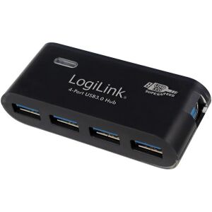 LOGILINK UA0170 USB 3.0 4-PORT HUB WITH 3.5A POWER SUPPLY BLACK