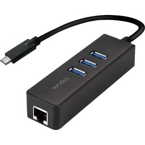 LOGILINK UA0283 USB 3.2 USB-C TO GIGABIT ETHERNET ADAPTER AND 3X USB 3.0
