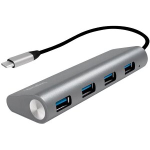 LOGILINK UA0309 USB-C 3.1 4-PORT HUB WITH ALUMINUM GREY CASING