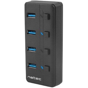 NATEC NHU-1557 MANTIS 2 4-PORTS USB 3.0 HUB WITH AC ADAPTER