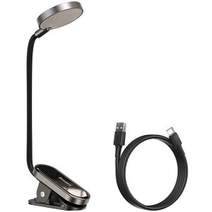 BASEUS COMFORT READING MINI CLIP LAMP DARK GREY