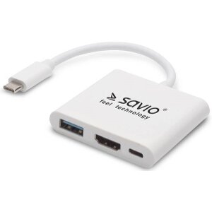 SAVIO AK-48 USB TYPE C HDMI, USB 3.0, PD ADAPTER USB