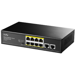 FAST ETHERNET 10PORT SWITCH POE CUDY FS1010P