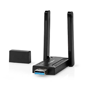 NEDIS WSNWA1210BK NETWORK DONGLE WI-FI AC1200 2.4/5 GHZ (DUAL BAND)