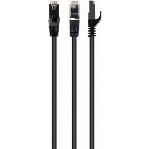 CABLEXPERT PP6A-LSZHCU-BK-1M S/FTP CAT. 6A LSZH PATCH CORD BLACK 1 M