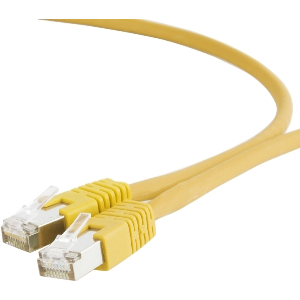 CABLEXPERT PP6A-LSZHCU-Y-0.25M S/FTP CAT. 6A LSZH PATCH CORD 0.25M YELLOW