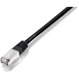 EQUIP 225457 CAT.5E F/UTP PATCH CABLE BLACK 0.50M