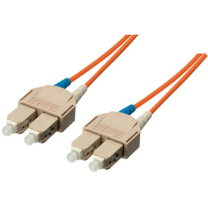 EQUIP 253311 FIBER OPTIC PATCHCABLE SC-SC DUPLEX MM 50/125 OM2 ORANGE LSOH 1M