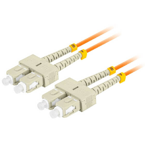 LANBERG FIBER OPTIC PATCHCORD MM SC/UPC-SC/UPC DUPLEX LSZH OM2 50/125 3.0MM 2M ORANGE