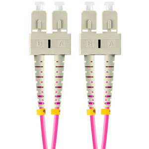 LANBERG FIBER OPTIC PATCHCORD MM SC/UPC-SC/UPC DUPLEX LSZH OM4 50/125 3.0MM 5M VIOLET