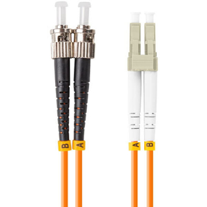 LANBERG FIBER OPTIC PATCHCORD MM ST/UPC-LC/UPC DUPLEX LSZH OM2 50/125 3.0MM 15M ORANGE
