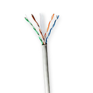 NEDIS CCBG8520GY100S NETWORK CABLE ROLL CAT6 SOLID U/UTP 100.0M INDOOR GREY