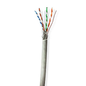 NEDIS CCBG8524GY100S NETWORK CABLE ROLL CAT6 S/FTP 100.0M INDOOR GREY