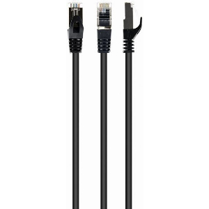 CABLEXPERT S/FTP CAT. 6A LSZH PATCH CORD BLACK 2 M