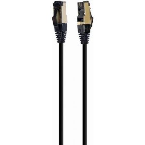 CABLEXPERT S/FTP CAT. 8 LSZH PATCH CORD BLACK 0.25 M